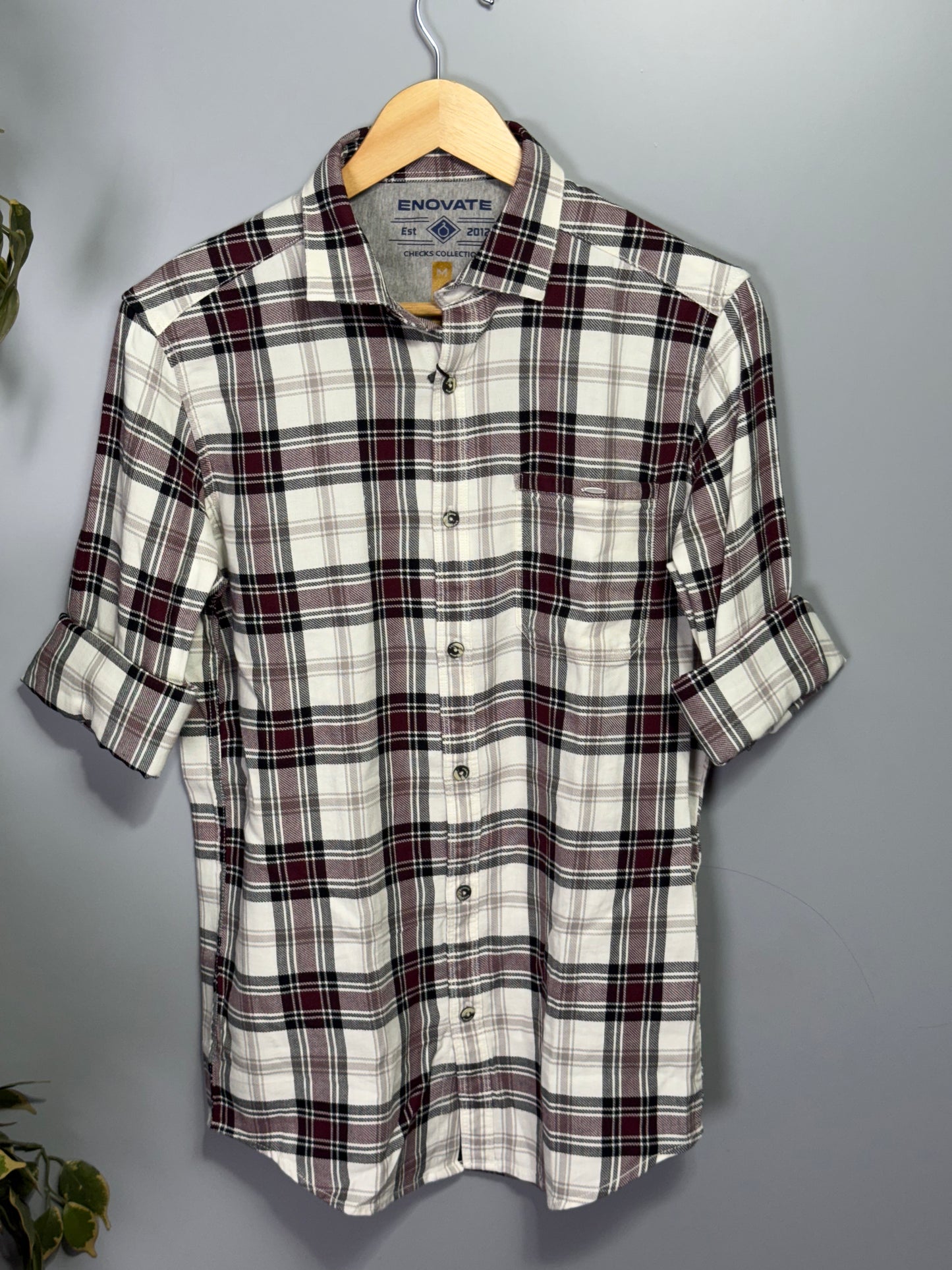 Men's Oxford Checks Full sleeve Cotton Shirt