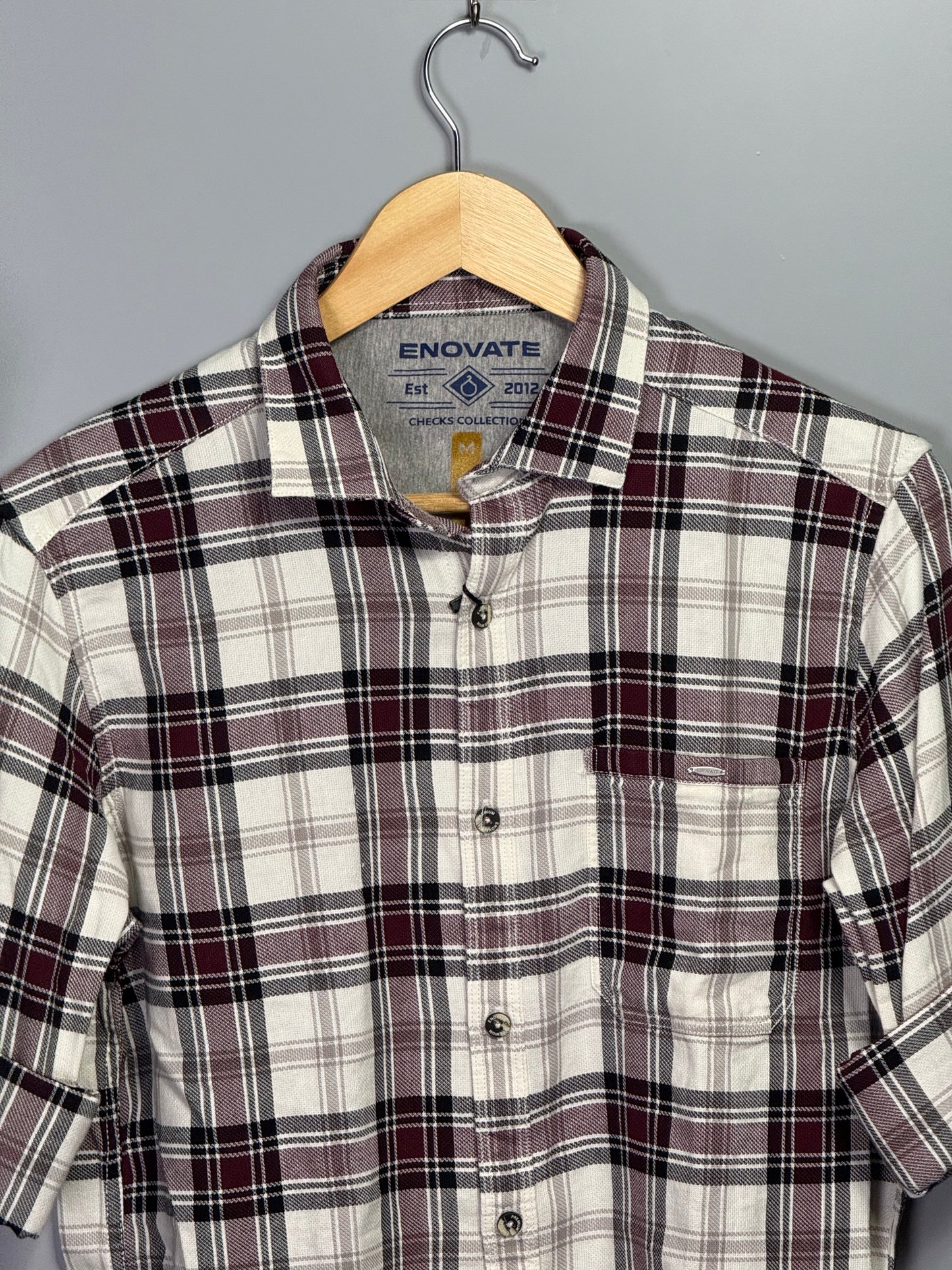 Men's Oxford Checks Full sleeve Cotton Shirt