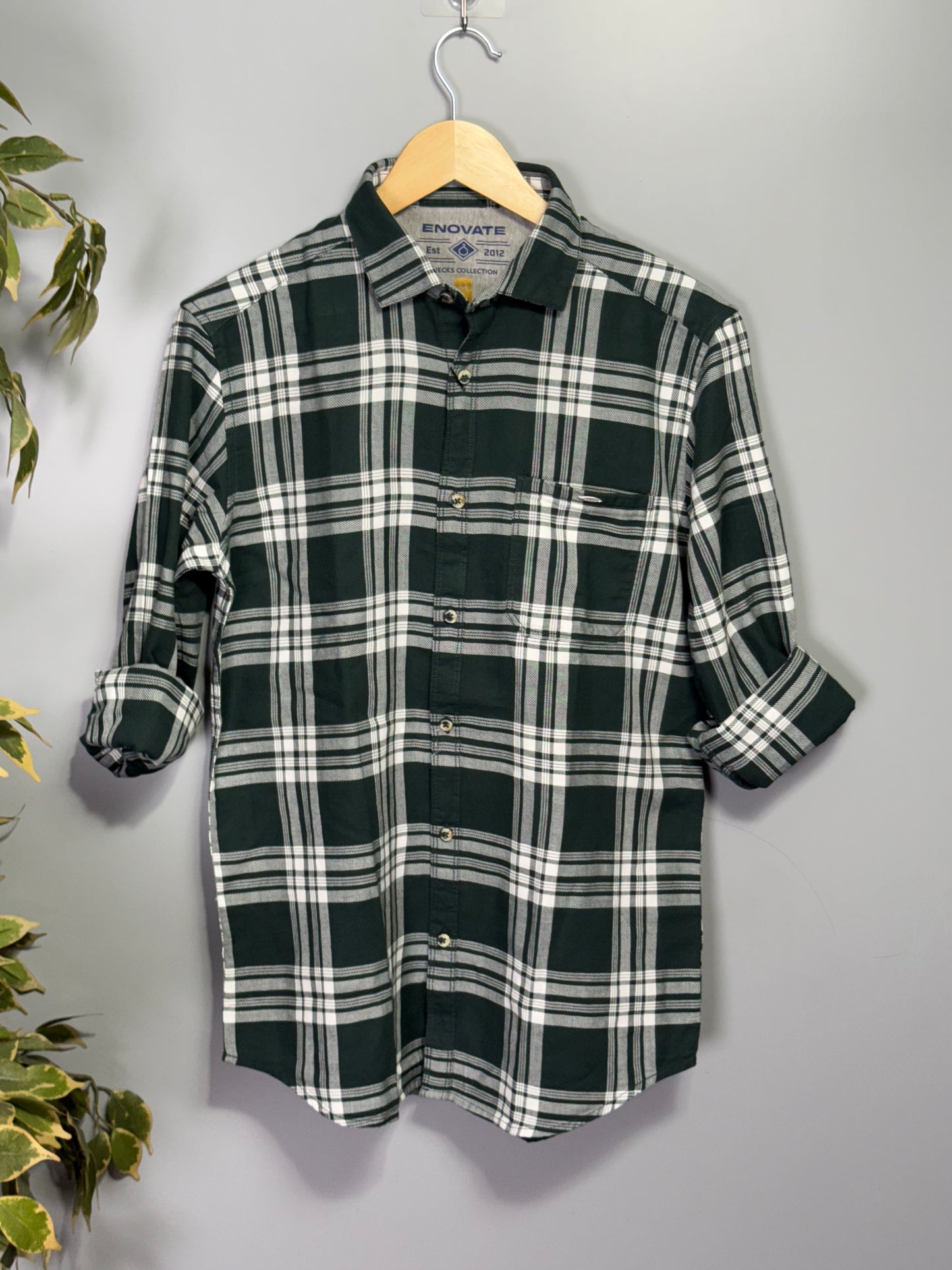 Men's Checked Full Sleeve Dobby Shirt