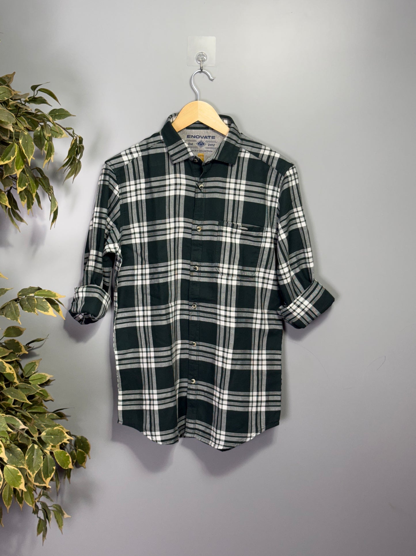 Men's Checked Full Sleeve Dobby Shirt