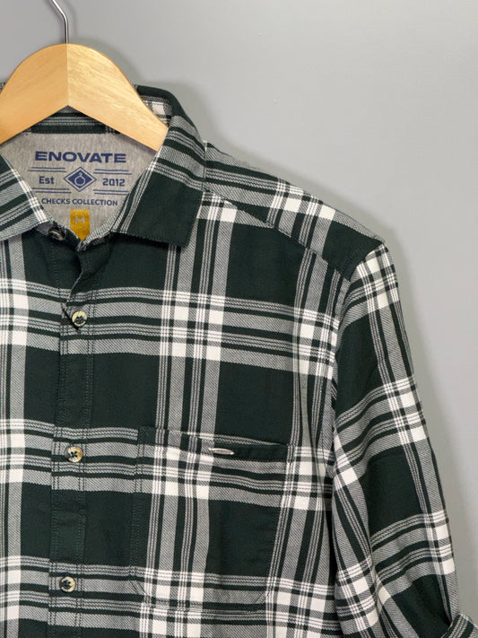 Men's Checked Full Sleeve Dobby Shirt