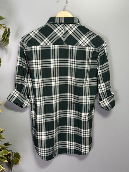 Men's Checked Full Sleeve Dobby Shirt