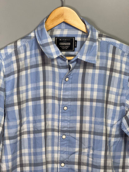 Men's Checked Full sleeve Double Cloth Shirt