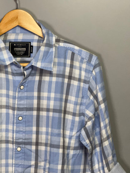 Men's Checked Full sleeve Double Cloth Shirt