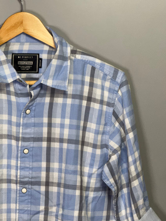 Men's Checked Full sleeve Double Cloth Shirt