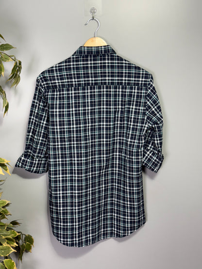 Men's Checked Full sleeve Slub Cotton Shirt