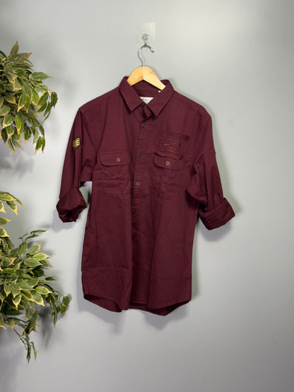 Men's Solid Full Sleeve Shirt