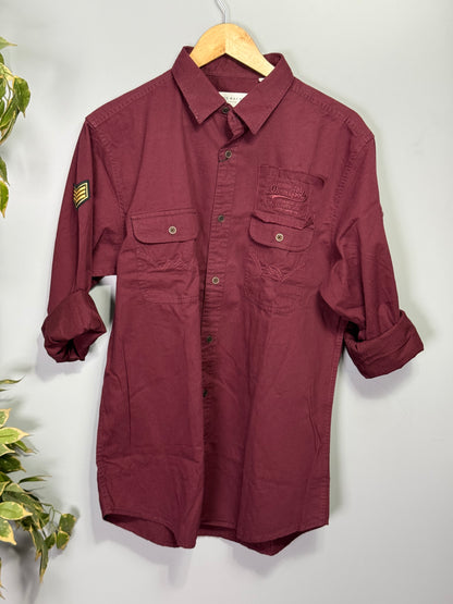 Men's Solid Full Sleeve Shirt