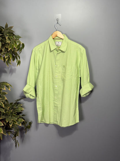 Men's Solid Full Sleeve Shirt - Green