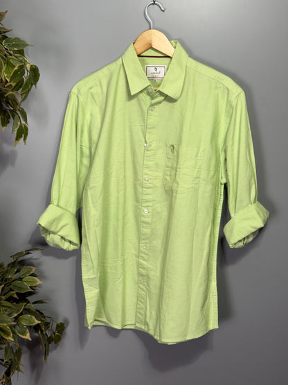 Men's Solid Full Sleeve Shirt - Green