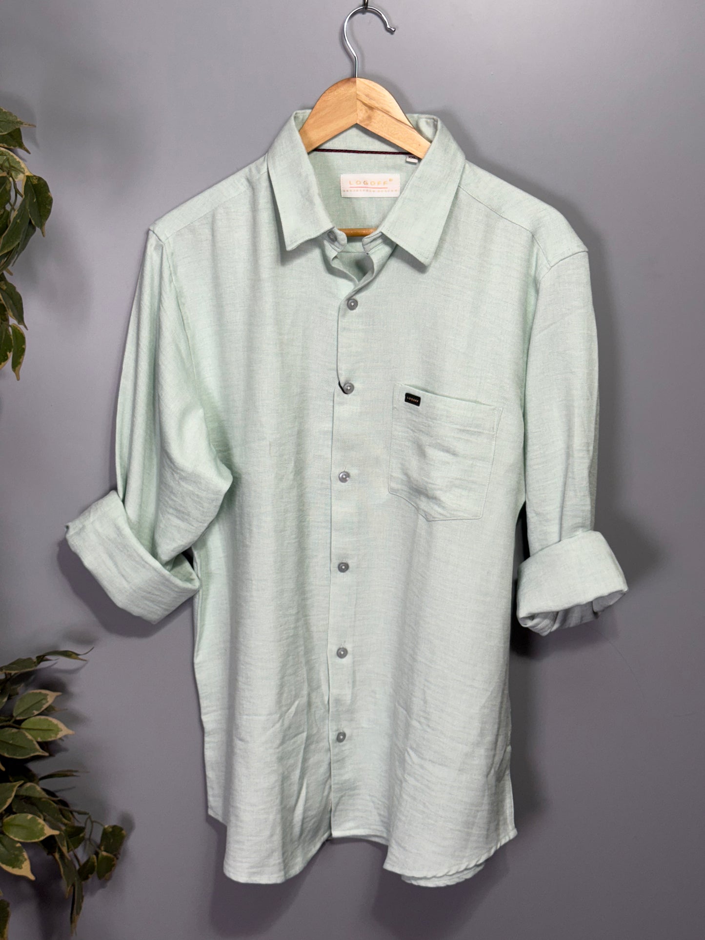 Men's Solid Full Sleeve Shirt