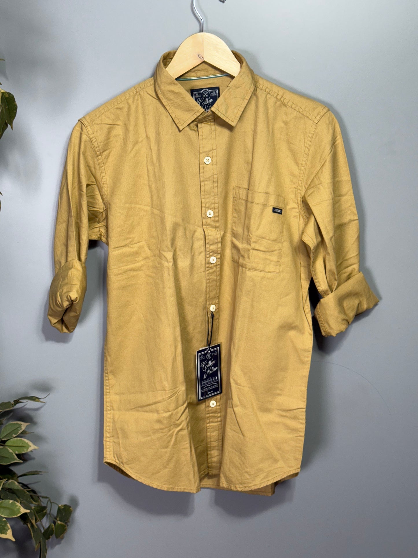 Men's Solid Full Sleeve Shirt