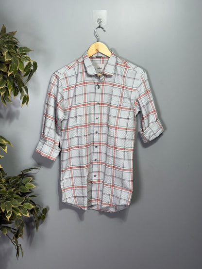 Men's Checked Full Sleeve Shirt