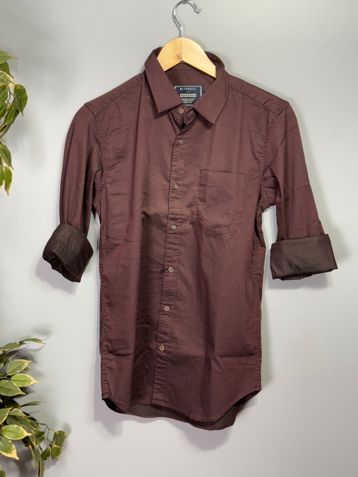 Men's Solid Full Sleeve Shirt