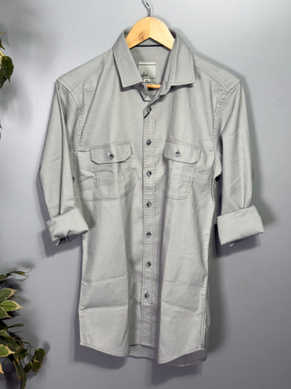 Men's Solid Full Sleeve Shirt