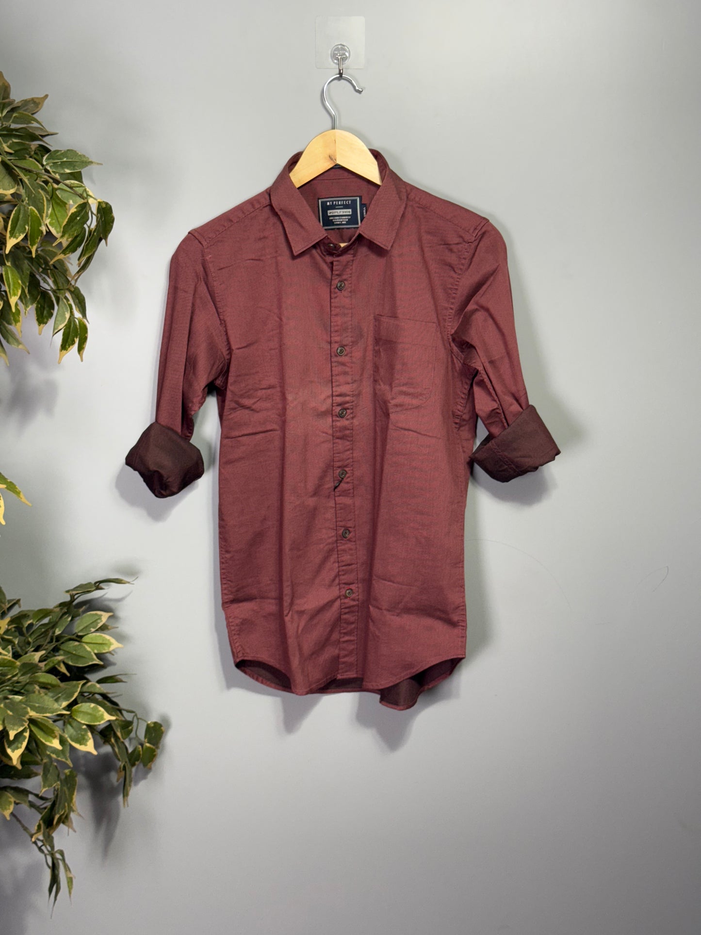 Men's Solid Full Sleeve Shirt