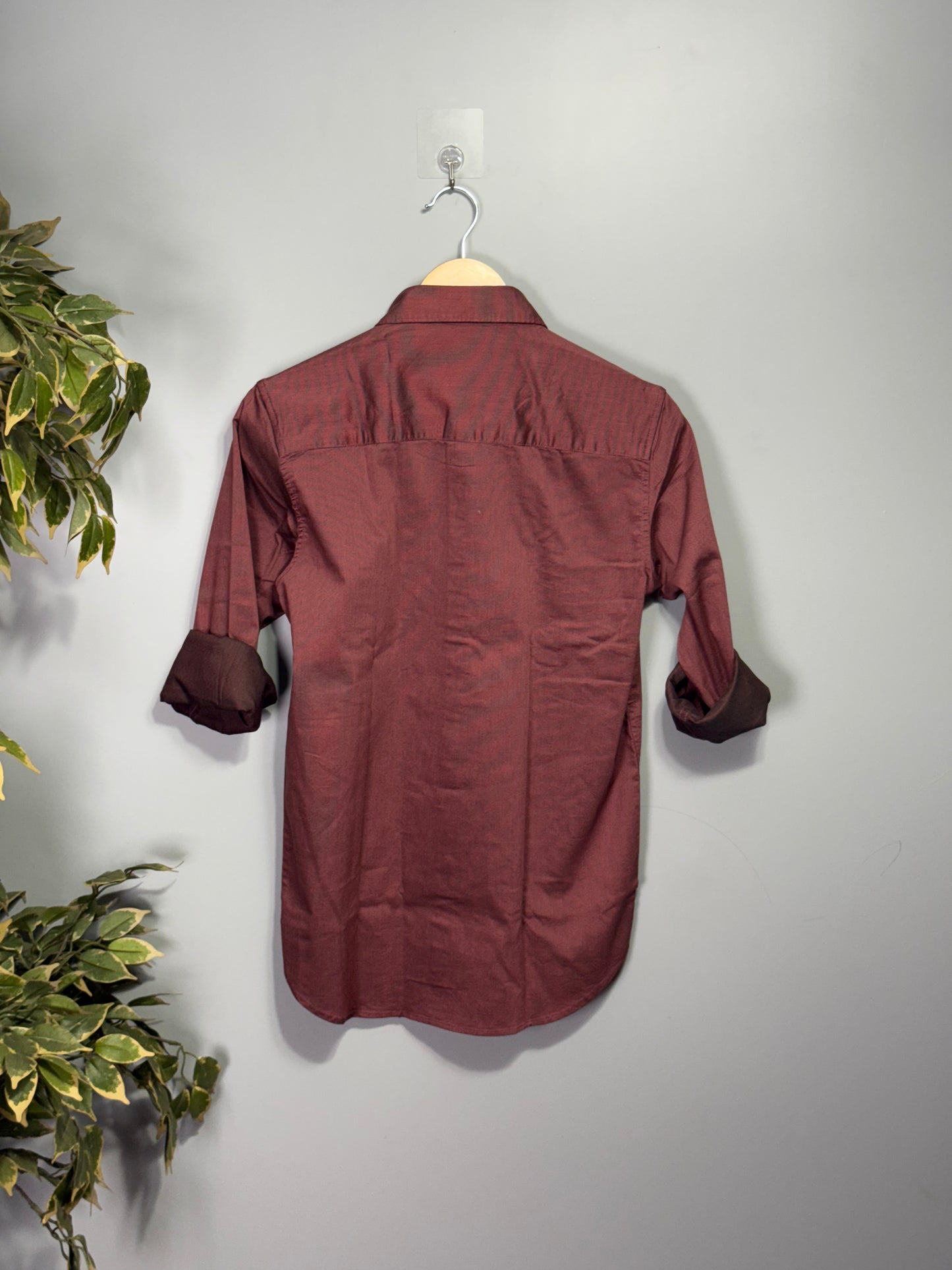 Men's Solid Full Sleeve Shirt