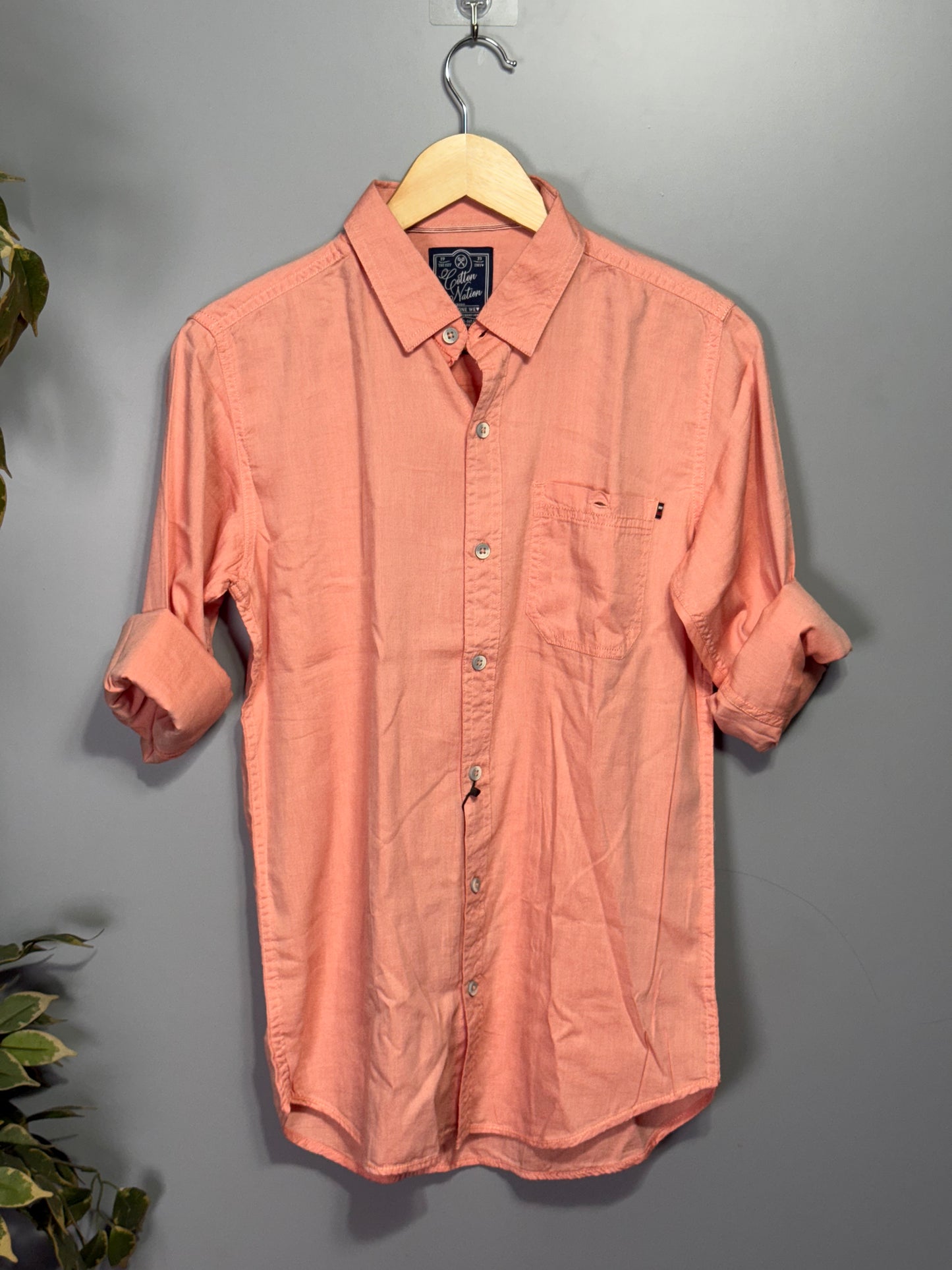 Men's Solid Full Sleeve Shirt