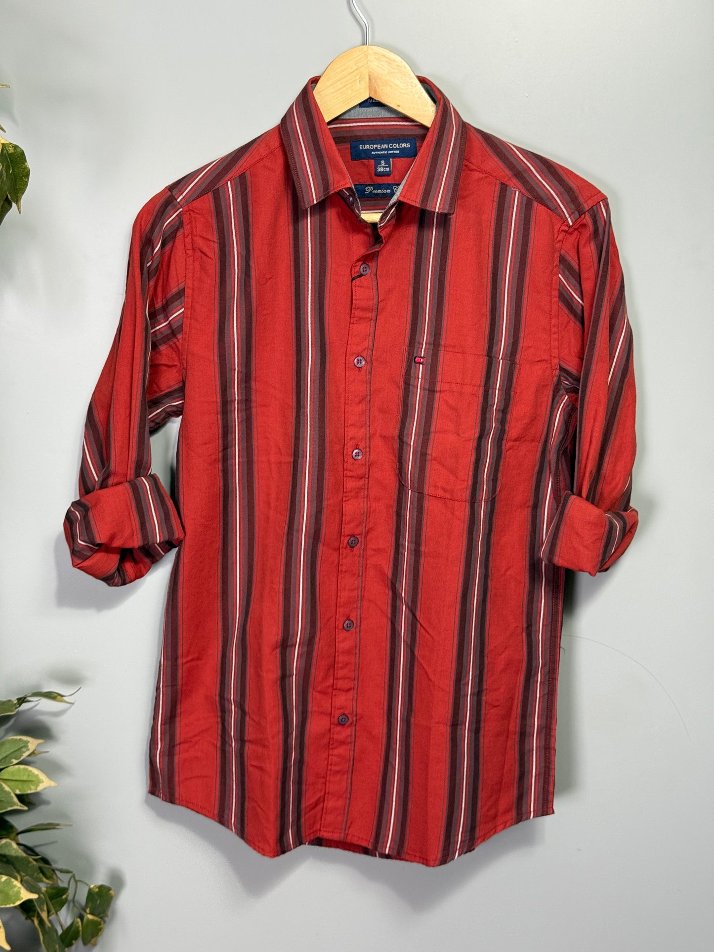 Men's Striped Full Sleeve Shirt