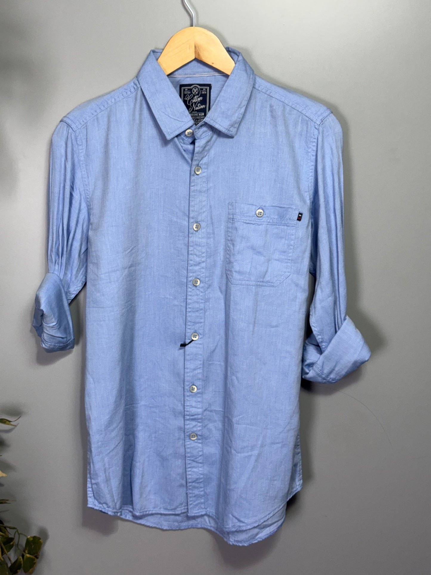 Men's Solid Full Sleeve Shirt