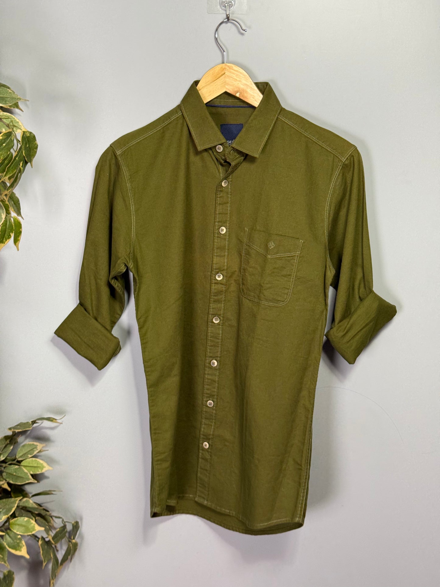 Men's Solid Full Sleeve Shirt