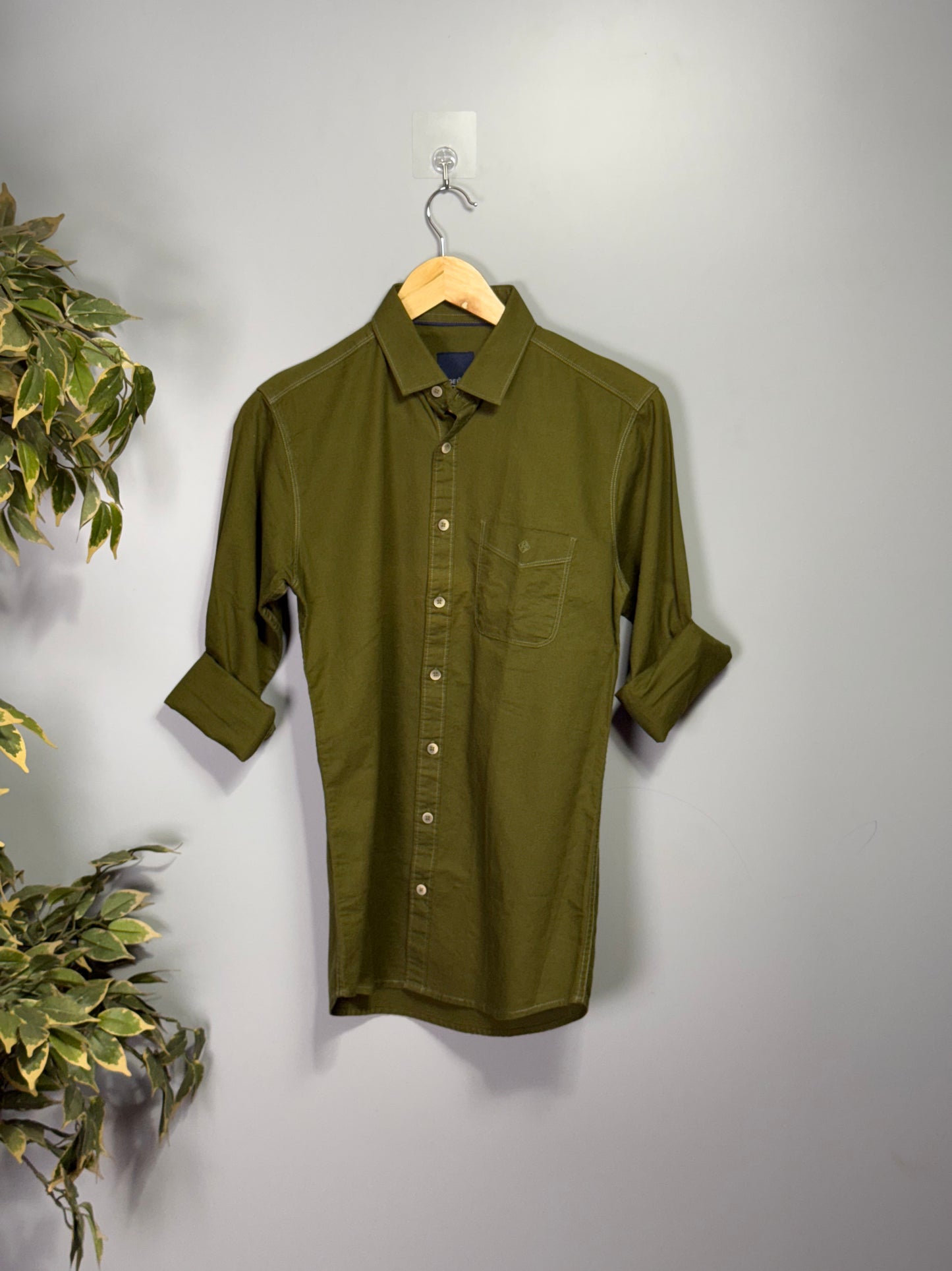 Men's Solid Full Sleeve Shirt