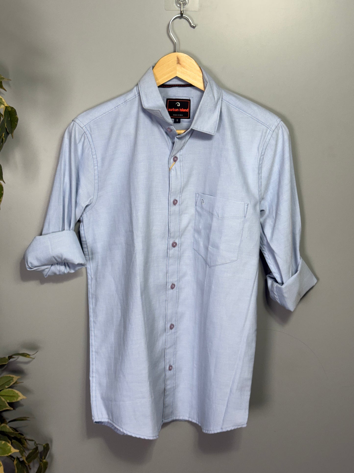 Men's Solid Full Sleeve Shirt