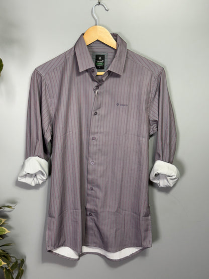 Men's Striped Full Sleeve Shirt